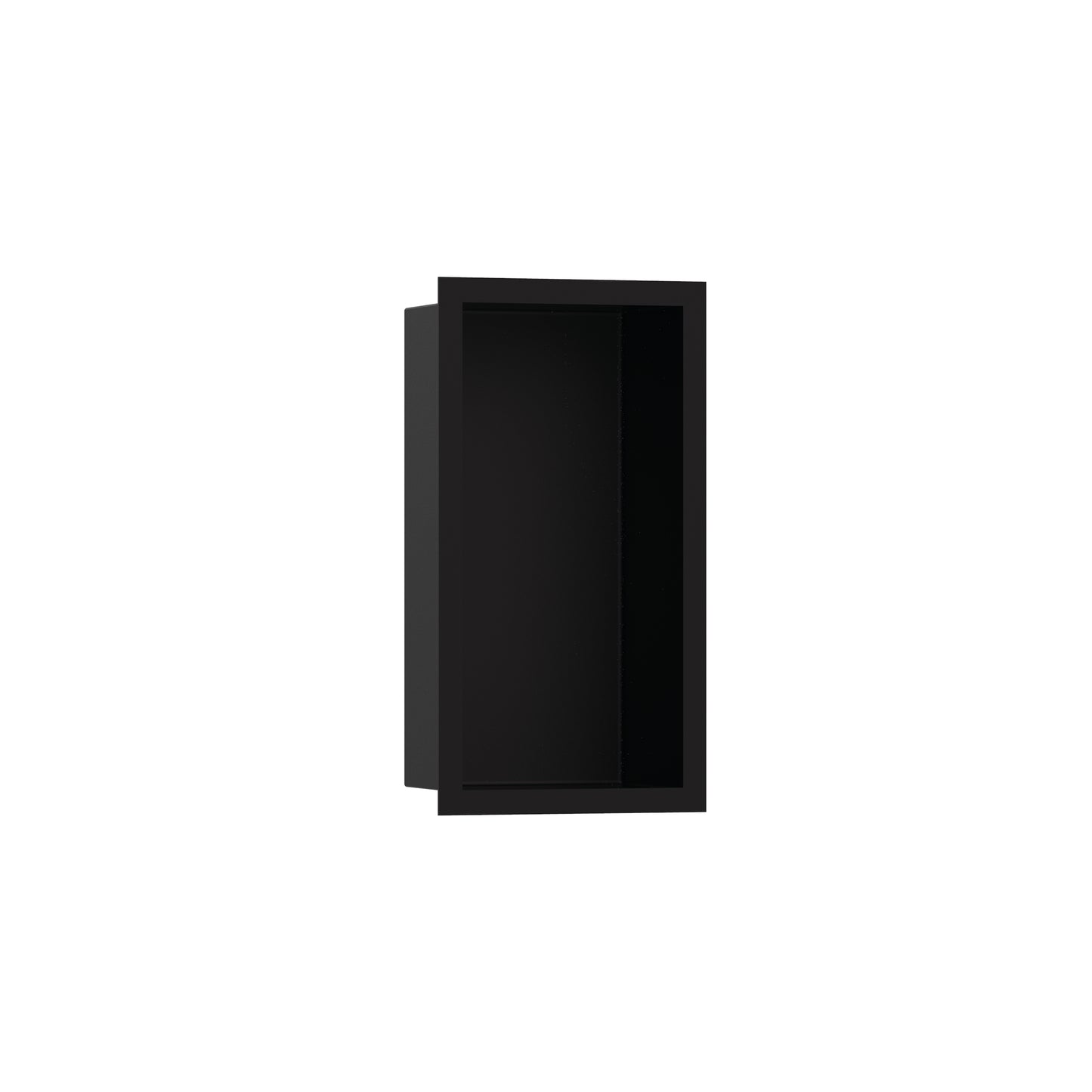 hansgrohe XtraStoris Individual Wall Niche Matte Black with Design Frame 12"x 6"x 4"