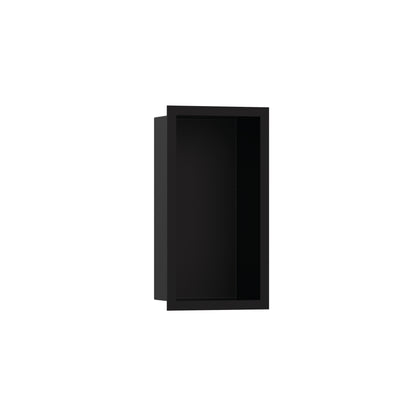 hansgrohe XtraStoris Individual Wall Niche Matte Black with Design Frame 12"x 6"x 4"
