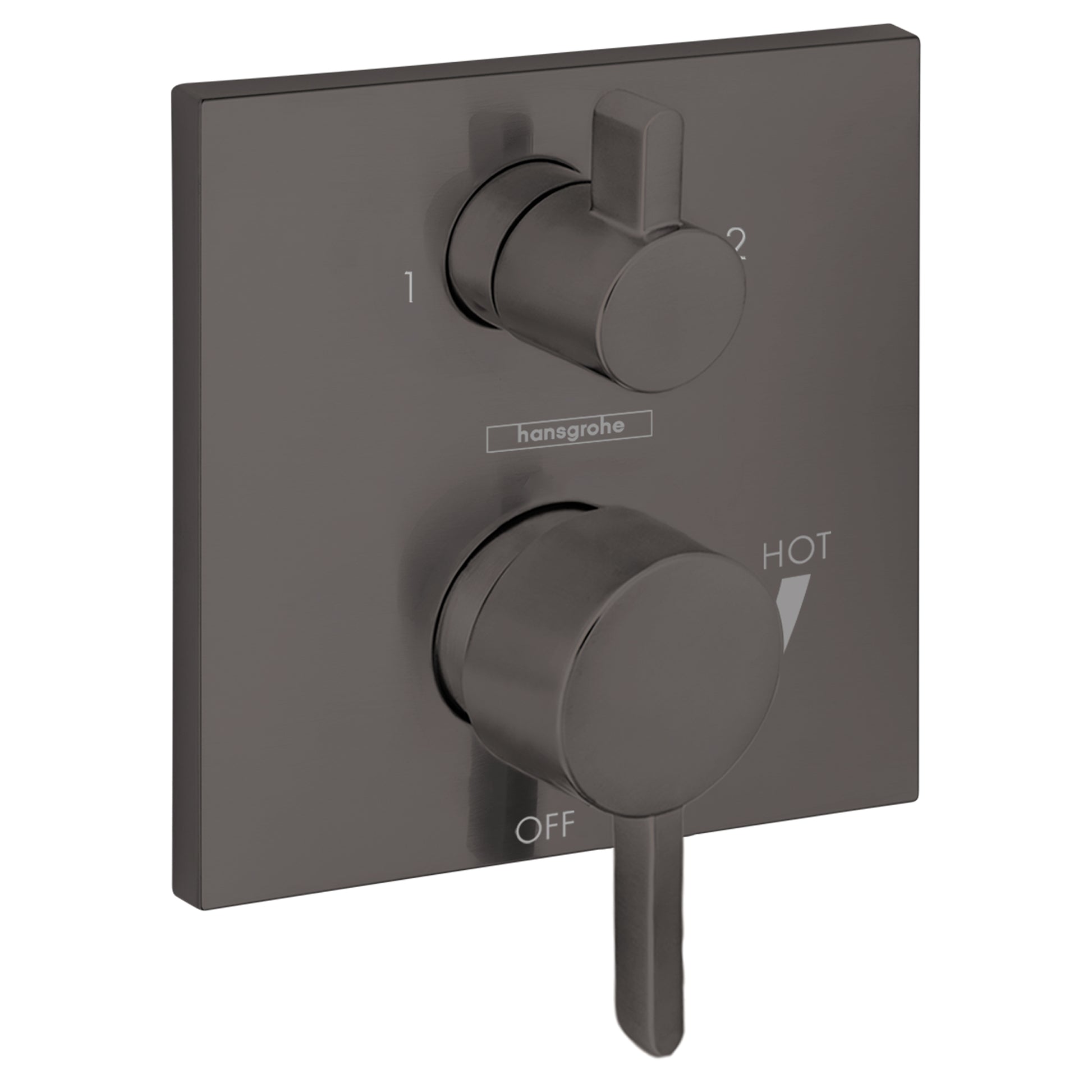 hansgrohe Ecostat Pressure Balance Trim Square with Diverter