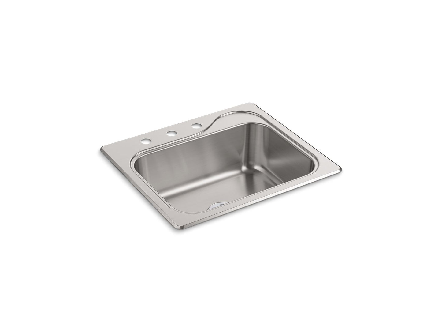 Sterling 11405-3 Southhaven 25" Top-mount Single-bowl Kitchen Sink, Stainless Steel