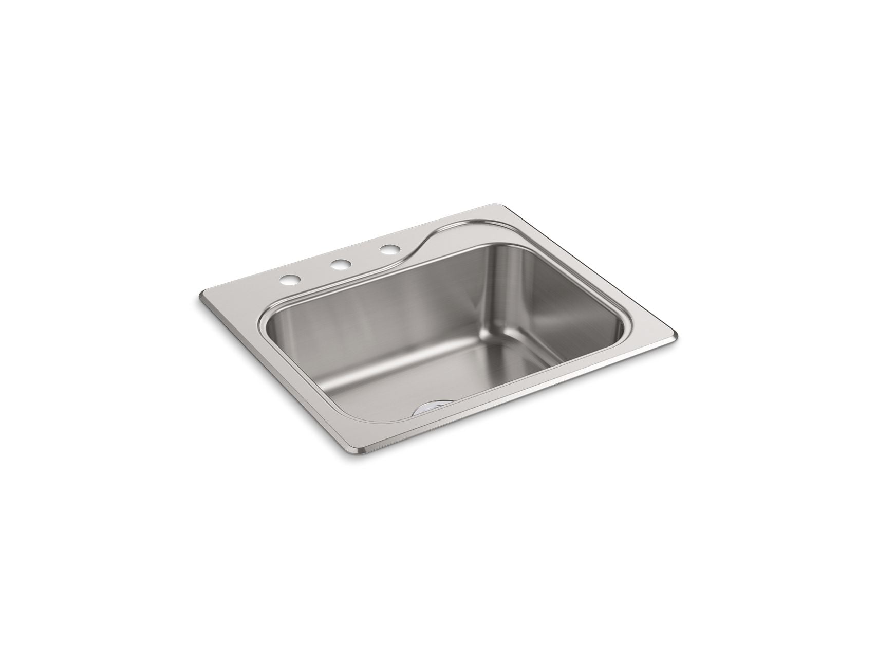 Sterling 11405-3 Southhaven 25" Top-mount Single-bowl Kitchen Sink, Stainless Steel