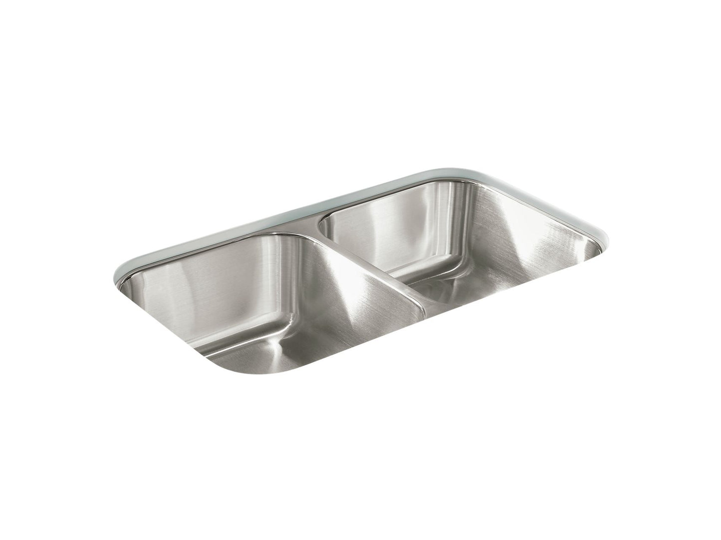 Sterling 11406 McAllister 32" Undermount Double-bowl Kitchen Sink, Stainless Steel