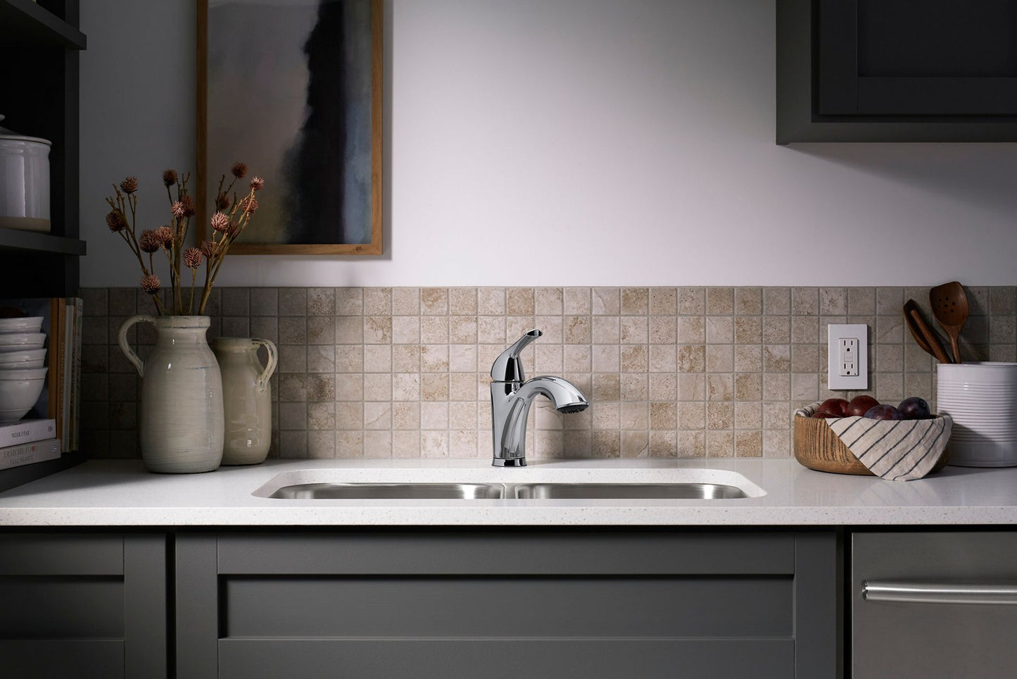 Sterling 24275 Medley Pull-out Single-handle Kitchen Faucet, Polished Chrome