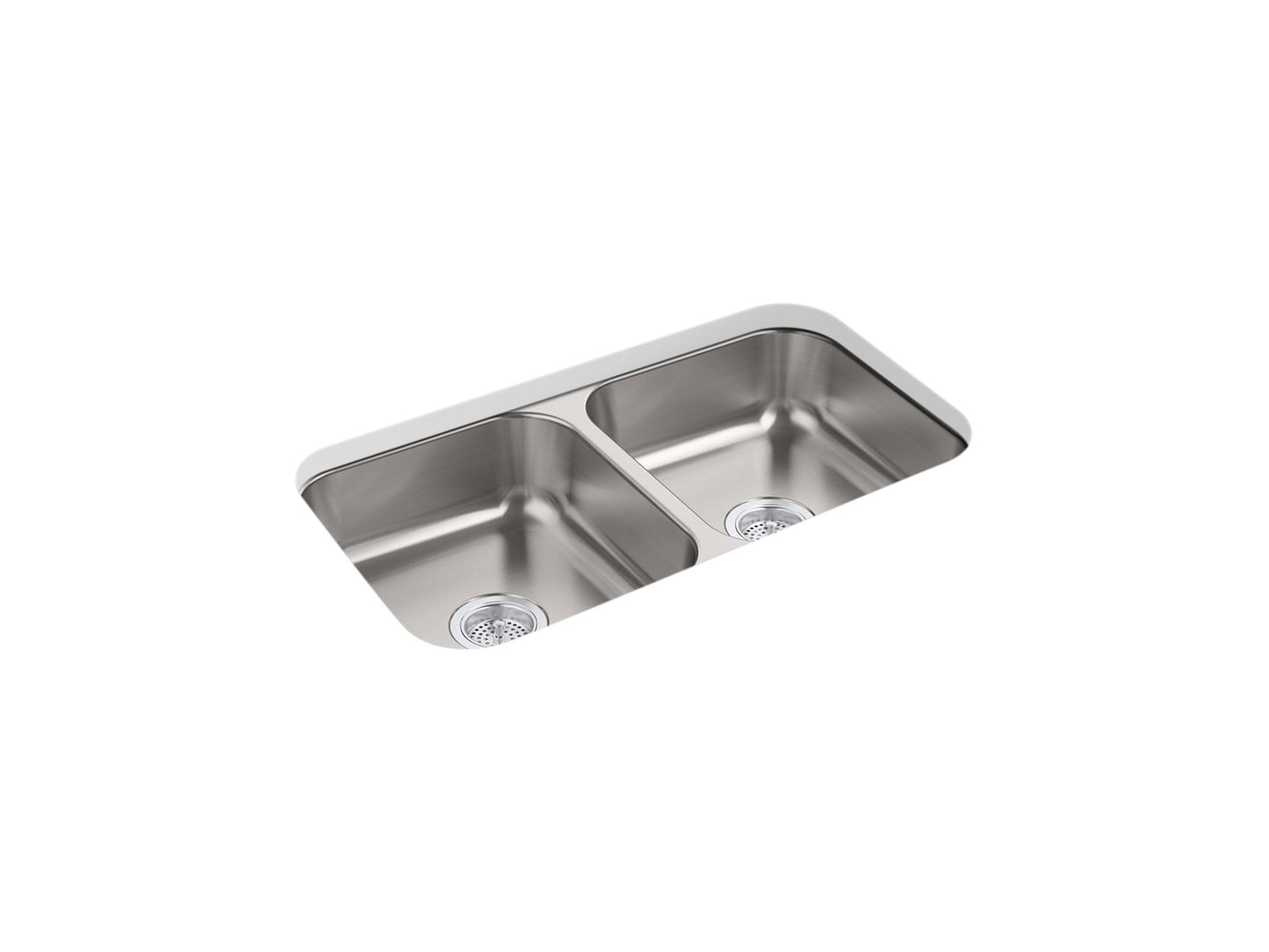 Sterling 24765 McAllister 32" Undermount Double-bowl Kitchen Sink, Stainless Steel