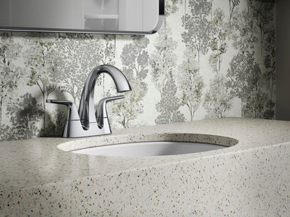 Sterling 27376-4N Medley Centerset Bathroom Sink Faucet, 0.5 GPM, Polished Chrome