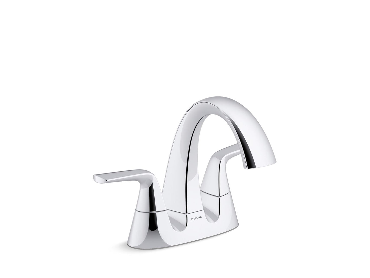 Sterling 27376-4N Medley Centerset Bathroom Sink Faucet, 0.5 GPM, Polished Chrome