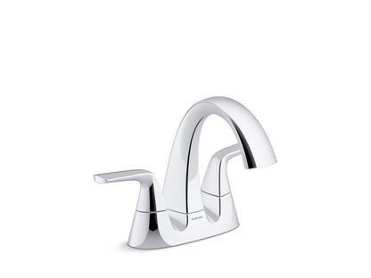Sterling 27376-4N Medley Centerset Bathroom Sink Faucet, 0.5 GPM, Polished Chrome