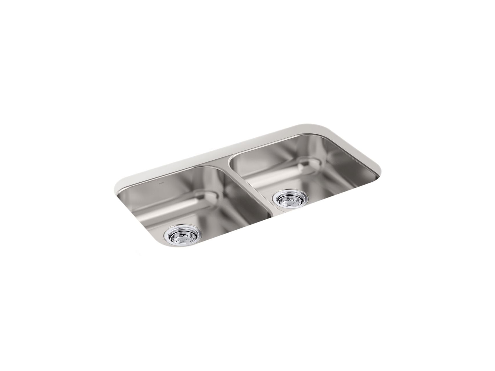 Sterling 32021 McAllister 32" Undermount Double-bowl Kitchen Sink, Stainless Steel