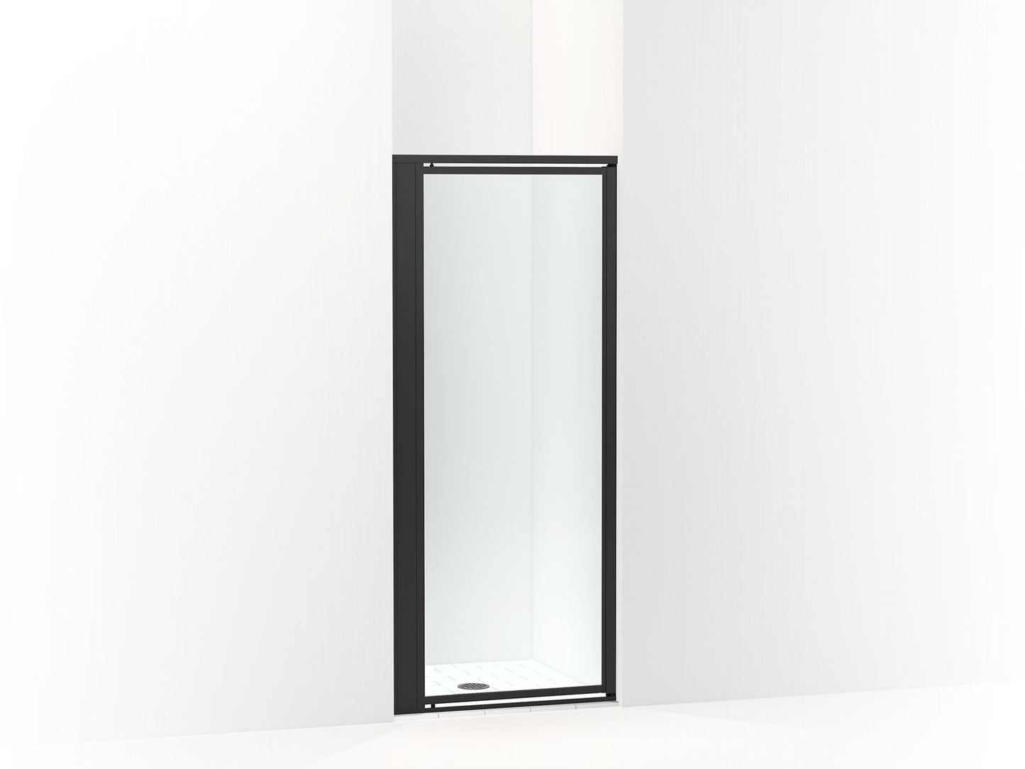 Sterling 33605-3G05 Attend 69" H Pivot Shower Door with 1/8"-thick Glass, Matte Black