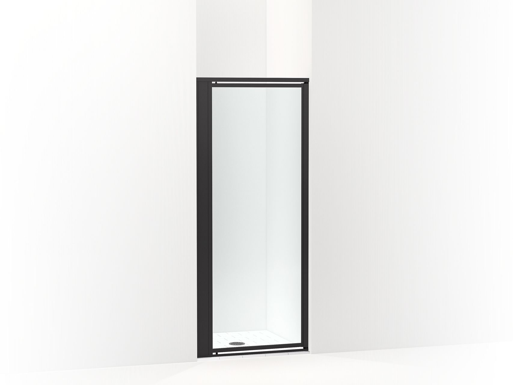Sterling 33605-3G05 Attend 69" H Pivot Shower Door with 1/8"-thick Glass, Matte Black