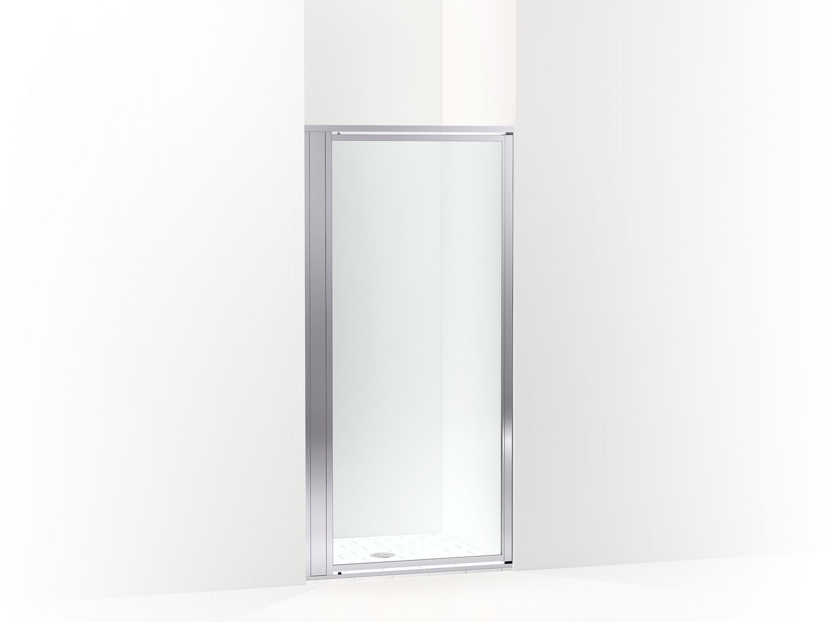 Sterling 33606-3G05 Attend 69" H Pivot Shower Door with 1/8"-thick Glass, Bright Silver
