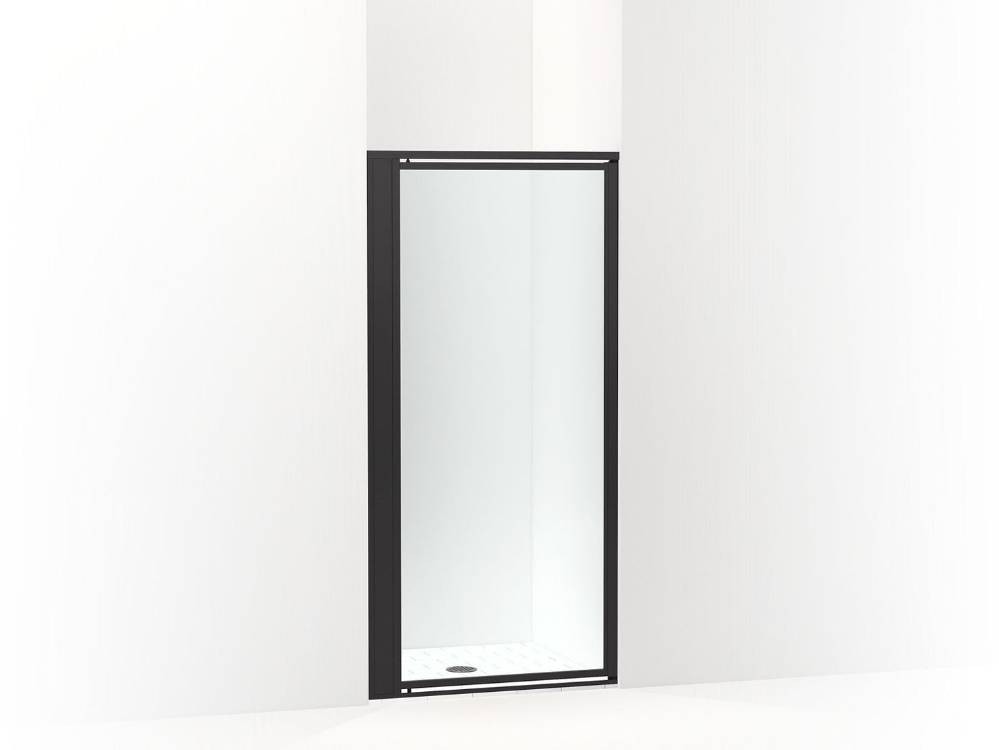 Sterling 33606-3G05 Attend 69" H Pivot Shower Door with 1/8"-thick Glass, Matte Black