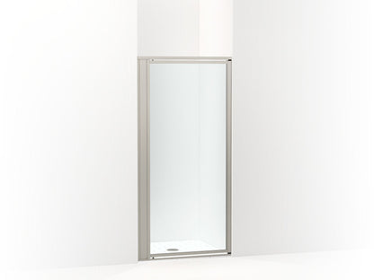 Sterling 33606-3G05 Attend 69" H Pivot Shower Door with 1/8"-thick Glass, Nickel Frame Finish with Smooth/Clear Glass Texture
