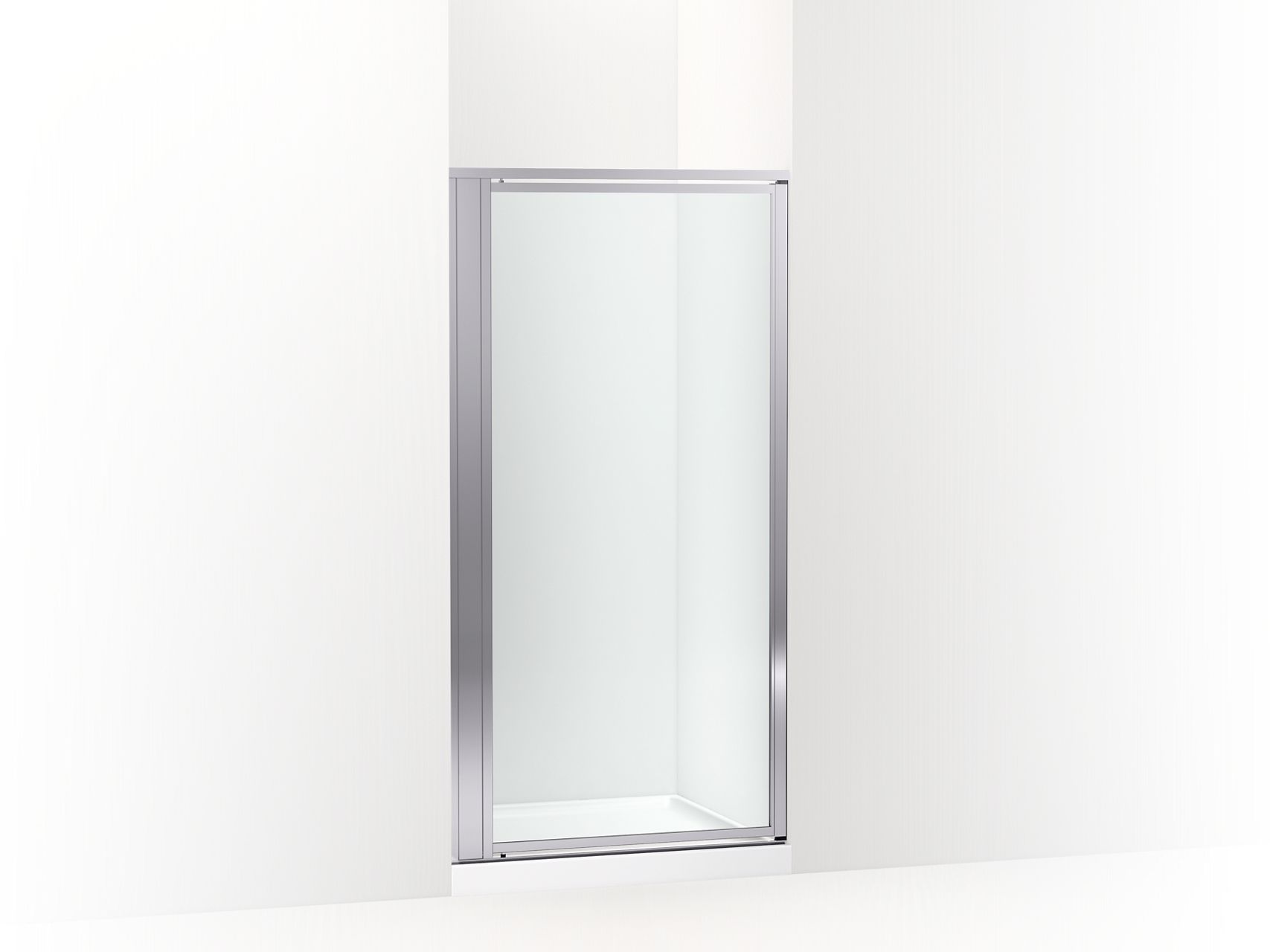 Sterling 33607-3G05 Attend 69" H Pivot Shower Door with 1/8"-thick Glass, Bright Silver