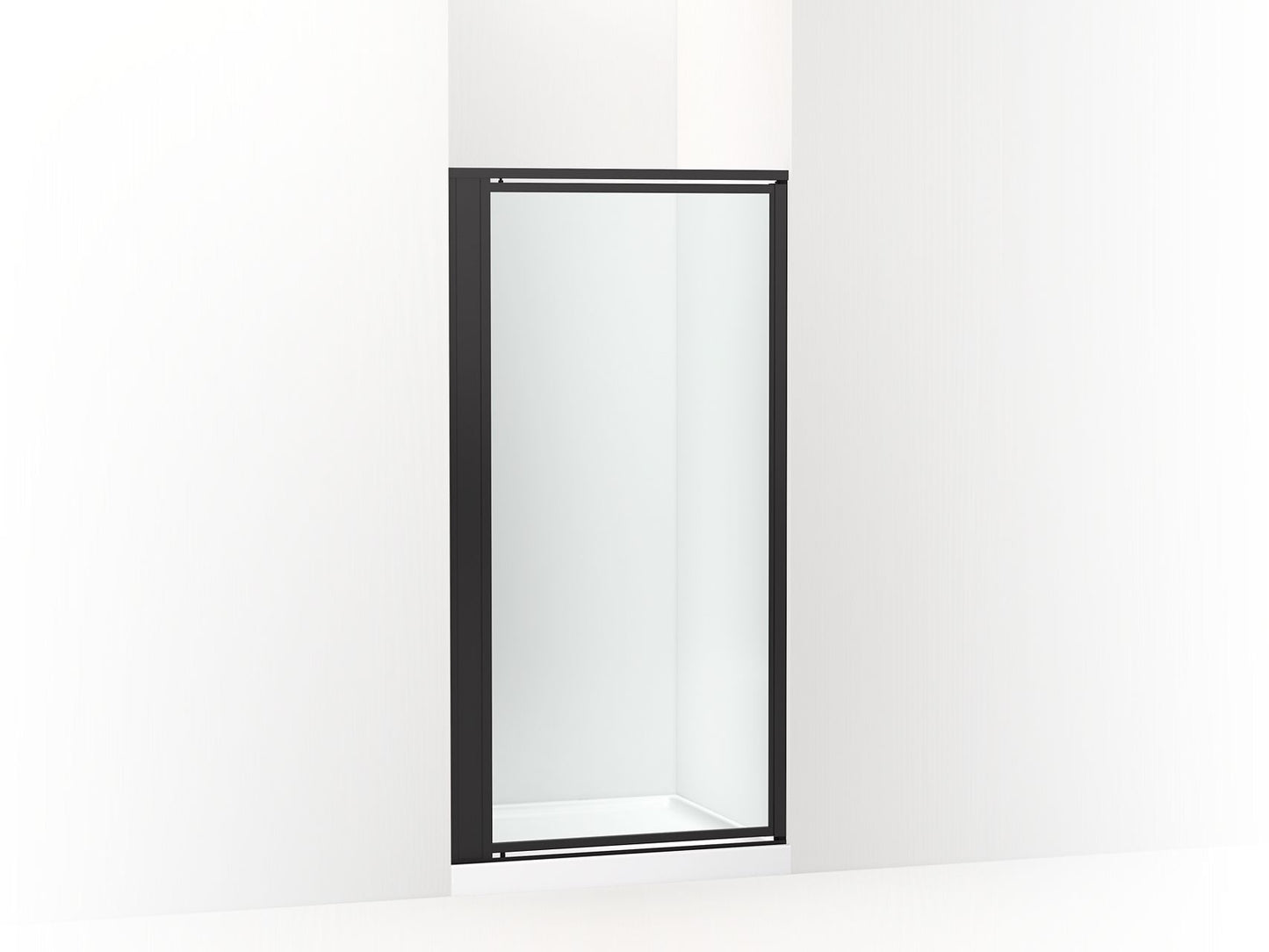 Sterling 33607-3G05 Attend 69" H Pivot Shower Door with 1/8"-thick Glass, Matte Black