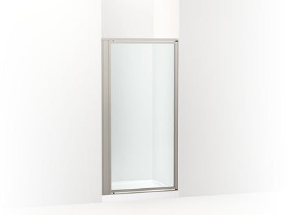 Sterling 33607-3G05 Attend 69" H Pivot Shower Door with 1/8"-thick Glass, Nickel Frame Finish with Smooth/Clear Glass Texture
