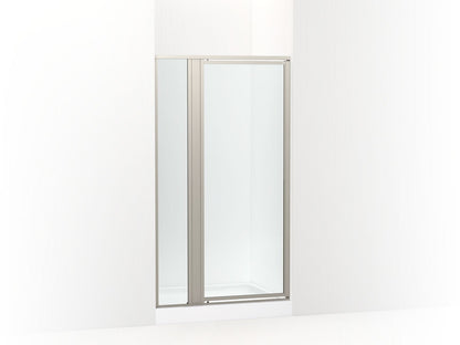 Sterling 33608-3G05 Attend 69" H Pivot Shower Door with 1/8"-thick Glass, Nickel Frame Finish with Smooth/Clear Glass Texture