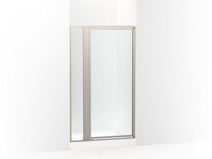 Sterling 33609-3G05 Attend 69" H Pivot Shower Door with 1/8"-thick Glass, Nickel Frame Finish with Smooth/Clear Glass Texture