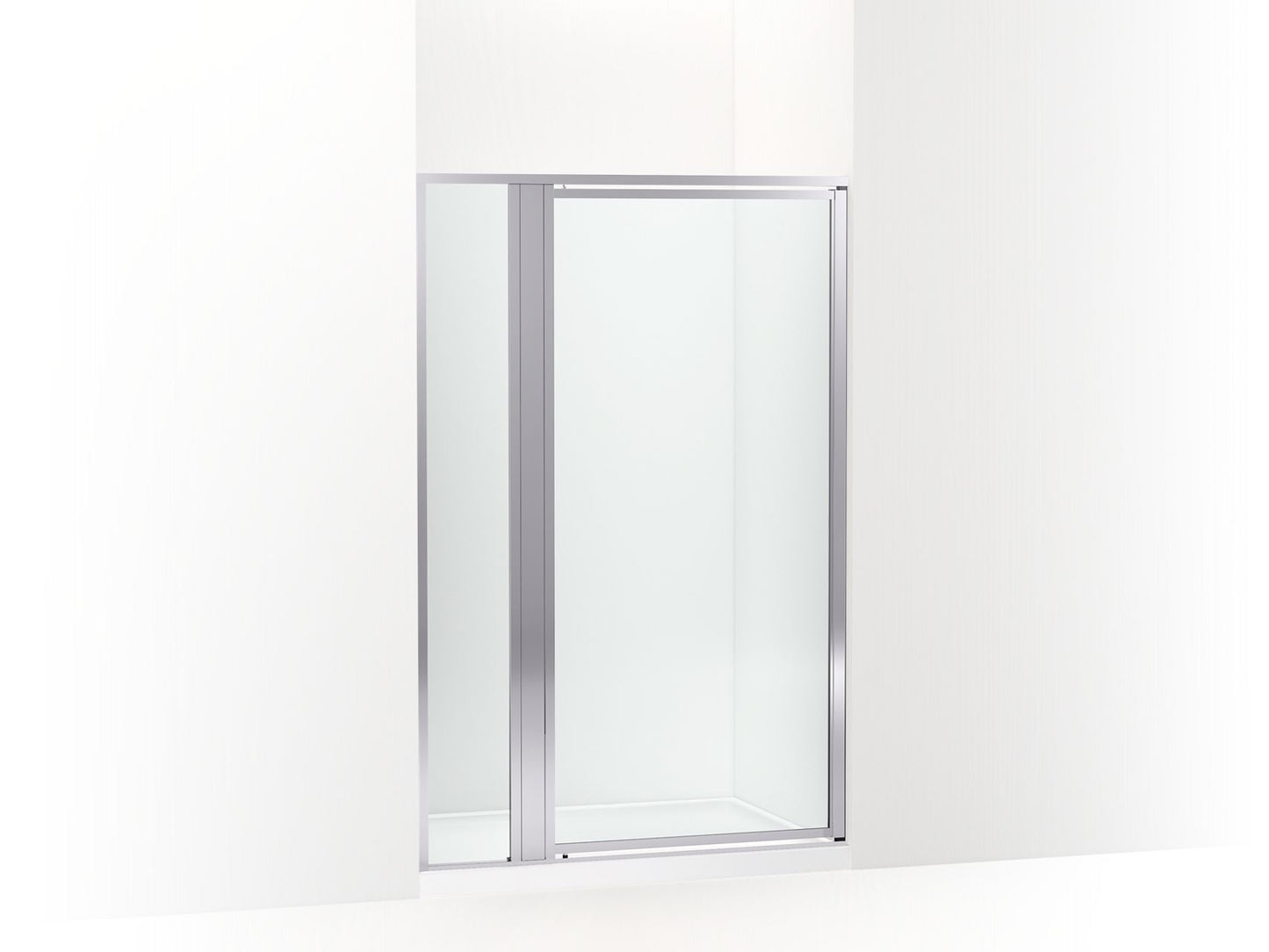 Sterling 33610-3G05 Attend 69" H Pivot Shower Door with 1/8"-thick Glass, Bright Silver