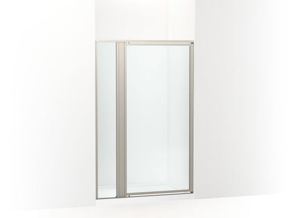 Sterling 33610-3G05 Attend 69" H Pivot Shower Door with 1/8"-thick Glass, Nickel Frame Finish with Smooth/Clear Glass Texture