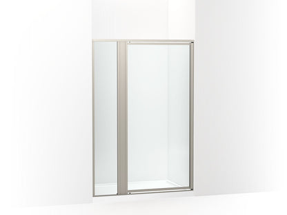 Sterling 33611-3G05 Attend 69" H Pivot Shower Door with 1/8"-thick Glass, Nickel Frame Finish with Smooth/Clear Glass Texture