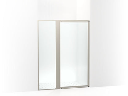 Sterling 33613-3G05 Attend 69" H Pivot Shower Door with 1/8"-thick Glass, Nickel Frame Finish with Smooth/Clear Glass Texture