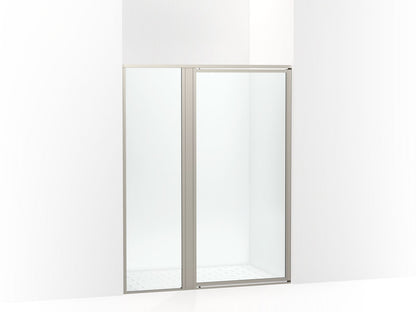Sterling 33614-3G05 Attend 69" H Pivot Shower Door with 1/8"-thick Glass, Nickel Frame Finish with Smooth/Clear Glass Texture
