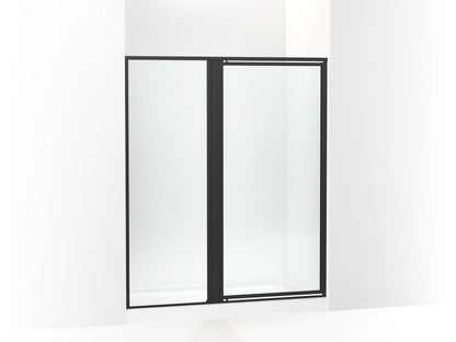 Sterling 33615-3G05 Attend 69" H Pivot Shower Door with 1/8"-thick Glass, Matte Black