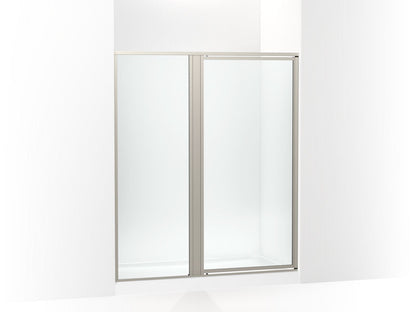 Sterling 33615-3G05 Attend 69" H Pivot Shower Door with 1/8"-thick Glass, Nickel Frame Finish with Smooth/Clear Glass Texture