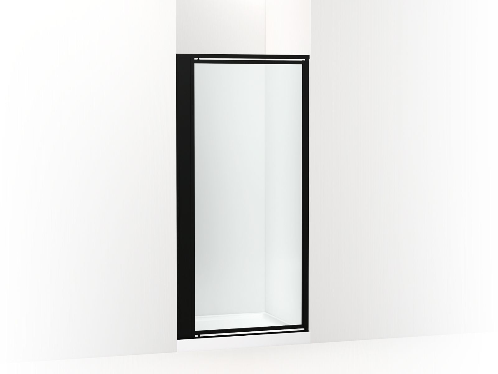 Sterling 33616-3G05 Attend 72" H Pivot Shower Door with 1/8"-thick Glass, Matte Black