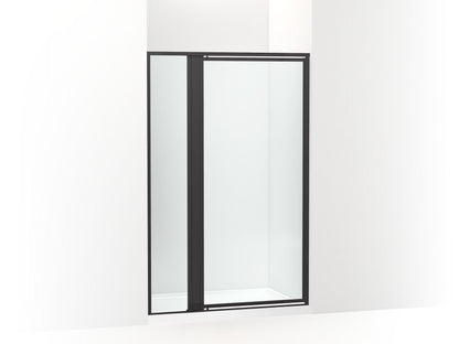 Sterling 33617-3G05 Attend 72" H Pivot Shower Door with 1/8"-thick Glass, Matte Black