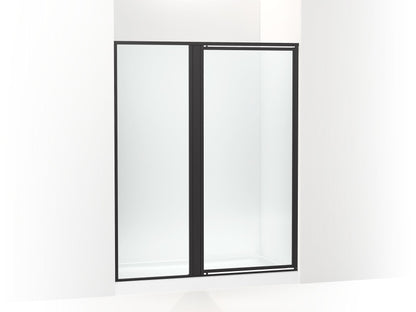 Sterling 33618-3G05 Attend 72" H Pivot Shower Door with 1/8"-thick Glass, Matte Black