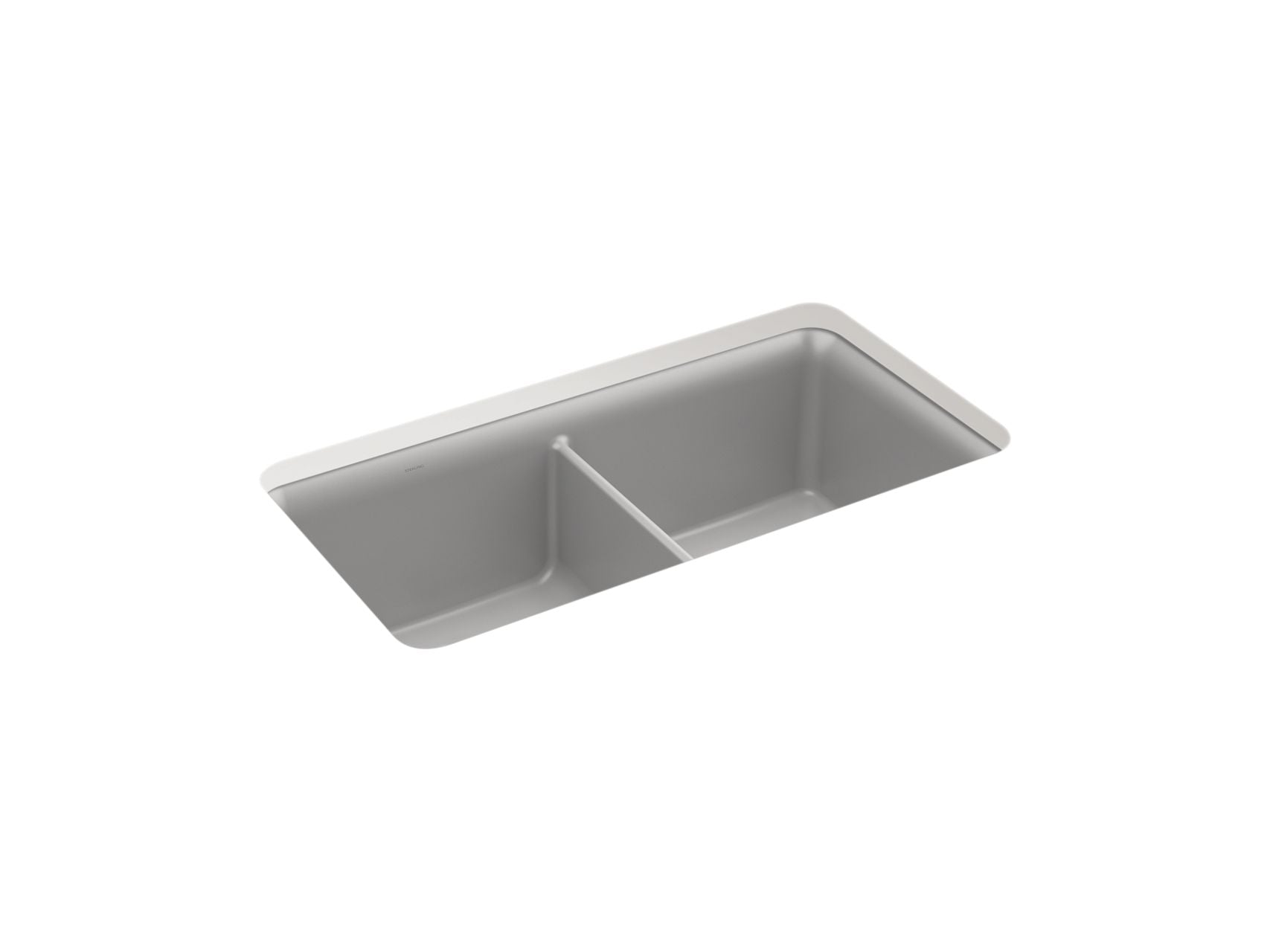 Sterling 34293 Gunnison 33-1/2" Undermount Double-bowl Kitchen Sink, Matte Grey