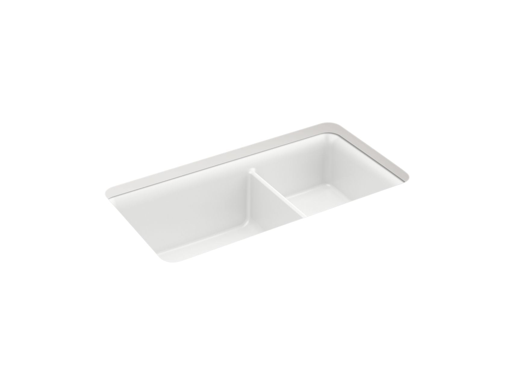 Sterling 34297 Gunnison 33-1/2" Undermount Double-bowl Kitchen Sink, Matte White