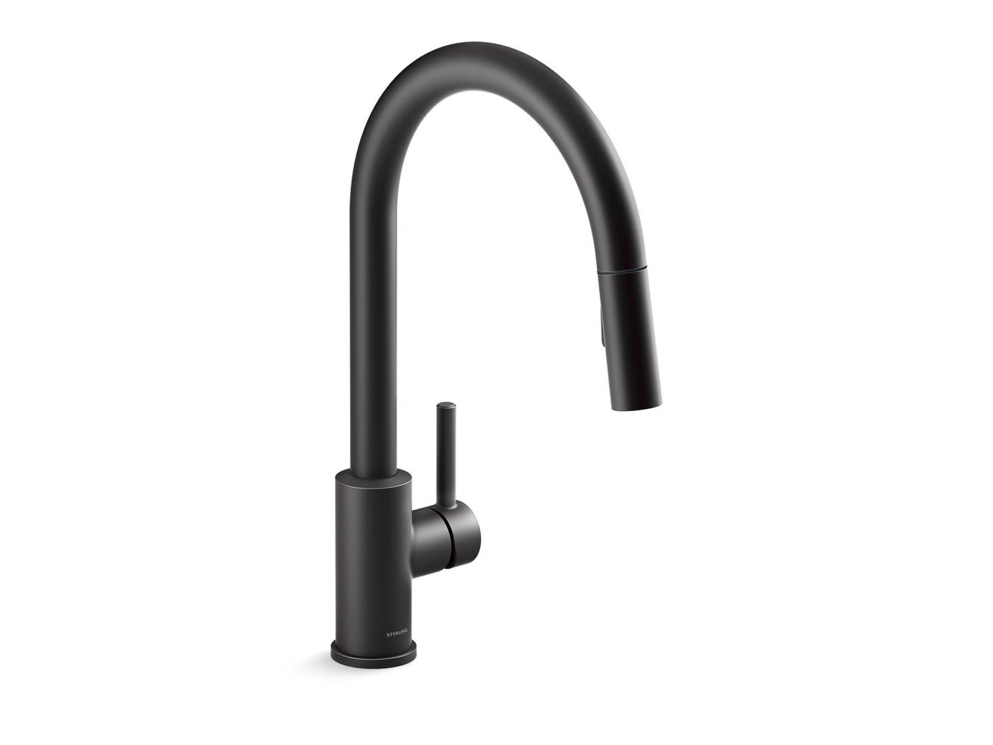 Sterling 34462 Traverse Pull-down Kitchen Sink Faucet with Two-function Sprayhead, Matte Black