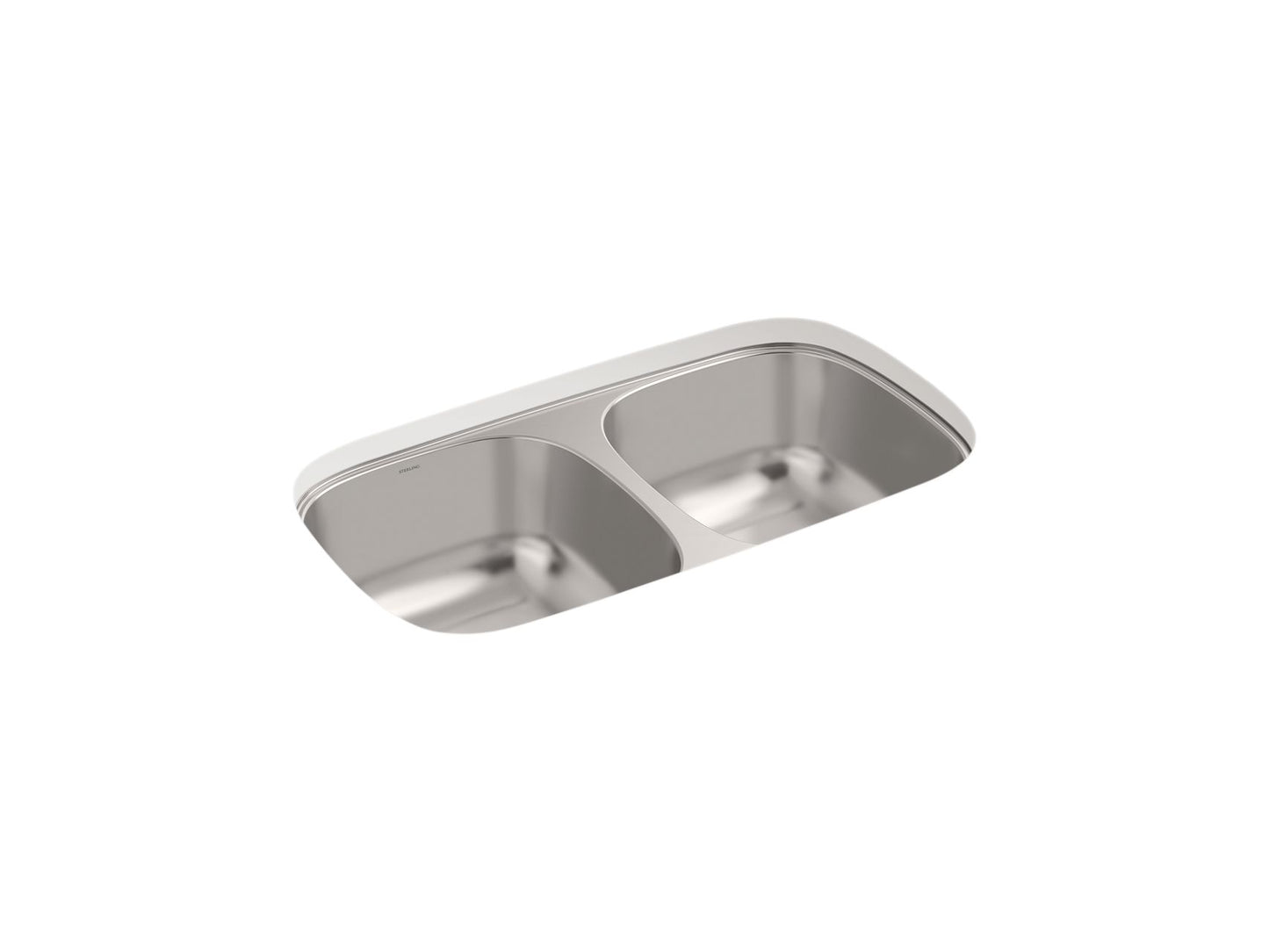 Sterling 36598 Valton 32-1/4" Undermount Double-bowl Kitchen Sink, Stainless Steel