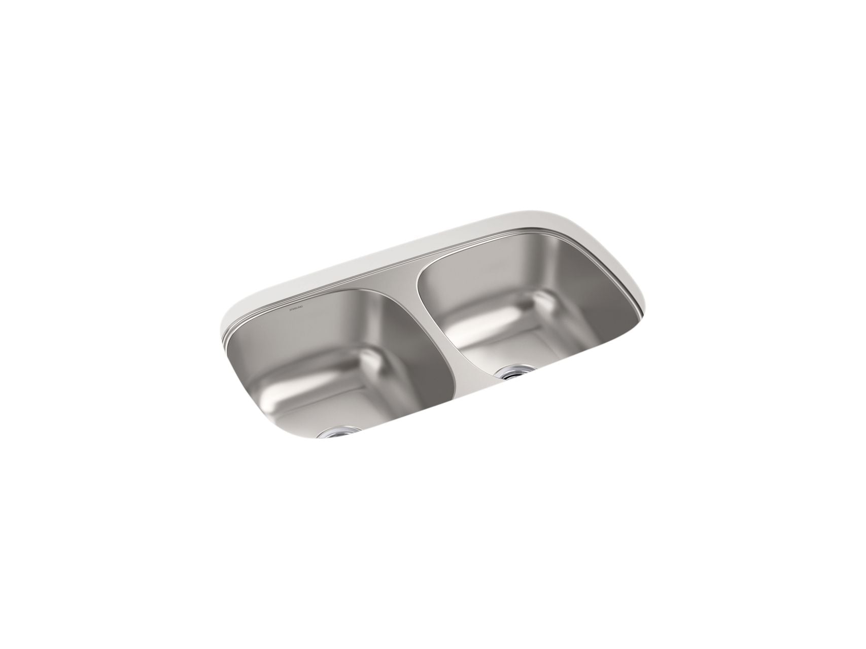 Sterling 36598 Valton 32-1/4" Undermount Double-bowl Kitchen Sink, Stainless Steel