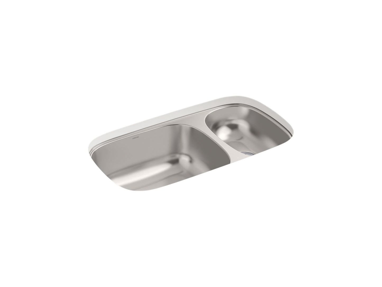Sterling 36599 Valton 32-3/16" Undermount Double-bowl Kitchen Sink, Stainless Steel