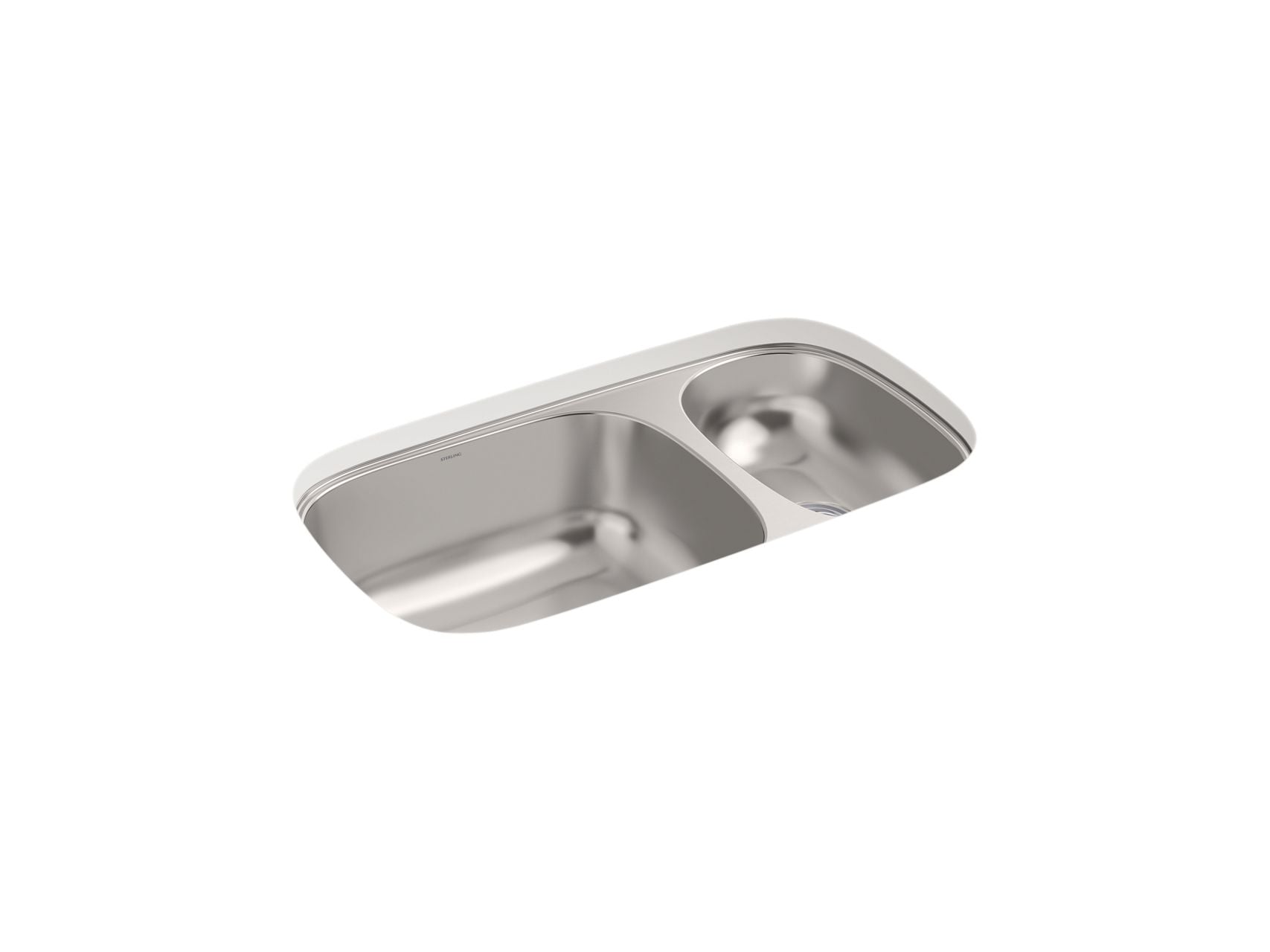 Sterling 36599 Valton 32-3/16" Undermount Double-bowl Kitchen Sink, Stainless Steel