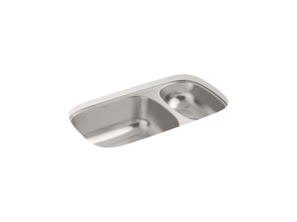 Sterling 36599 Valton 32-3/16" Undermount Double-bowl Kitchen Sink, Stainless Steel