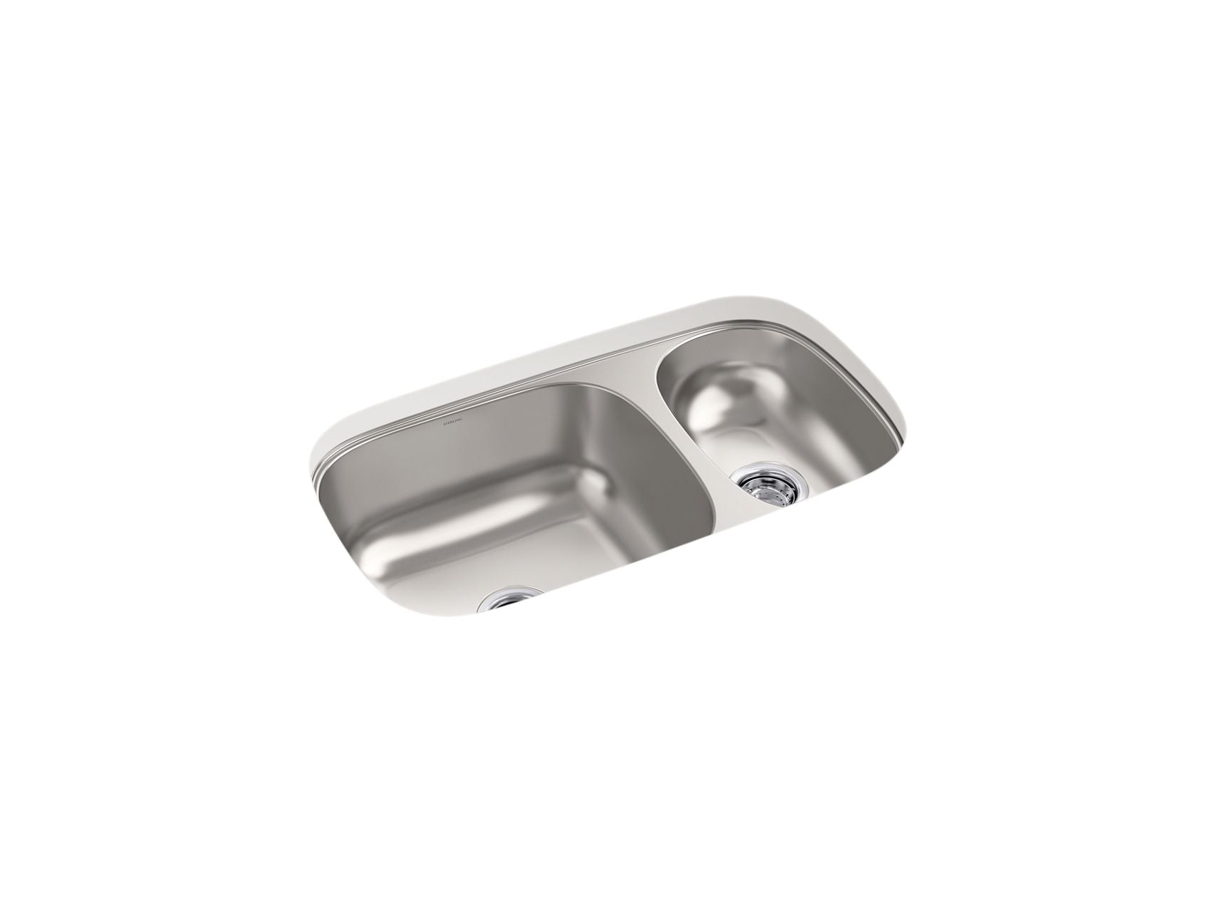 Sterling 36599 Valton 32-3/16" Undermount Double-bowl Kitchen Sink, Stainless Steel