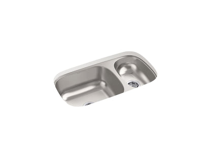 Sterling 36599 Valton 32-3/16" Undermount Double-bowl Kitchen Sink, Stainless Steel