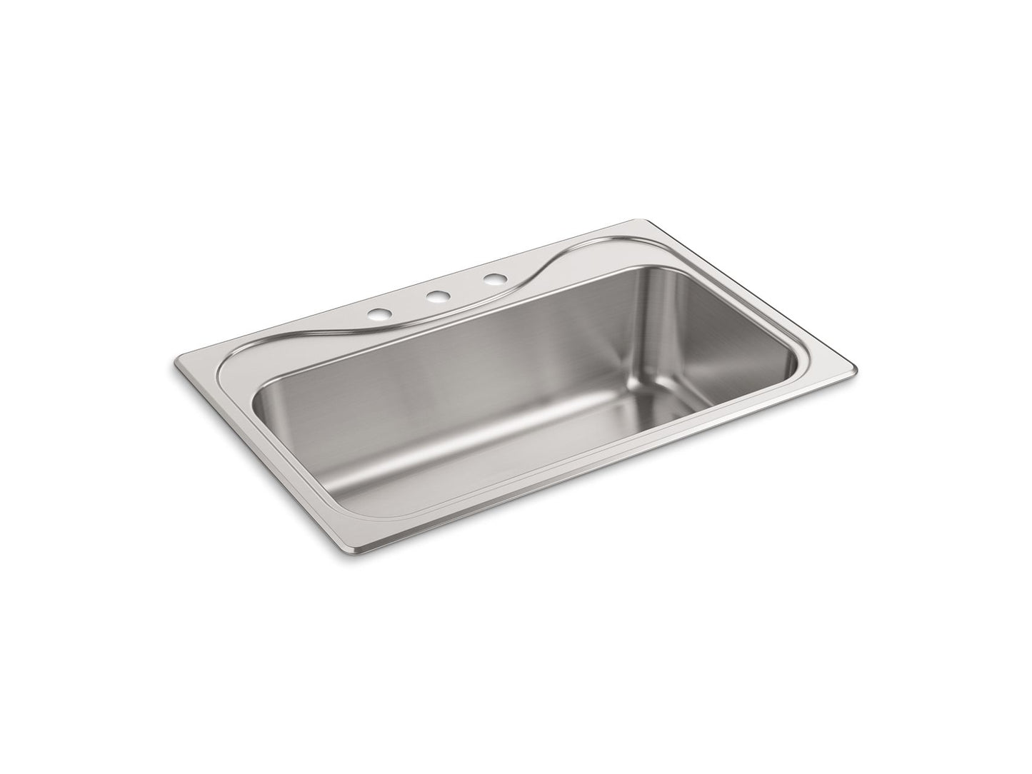 Sterling 37047-3 Southhaven 33" Top-mount Single-bowl Kitchen Sink, Stainless Steel