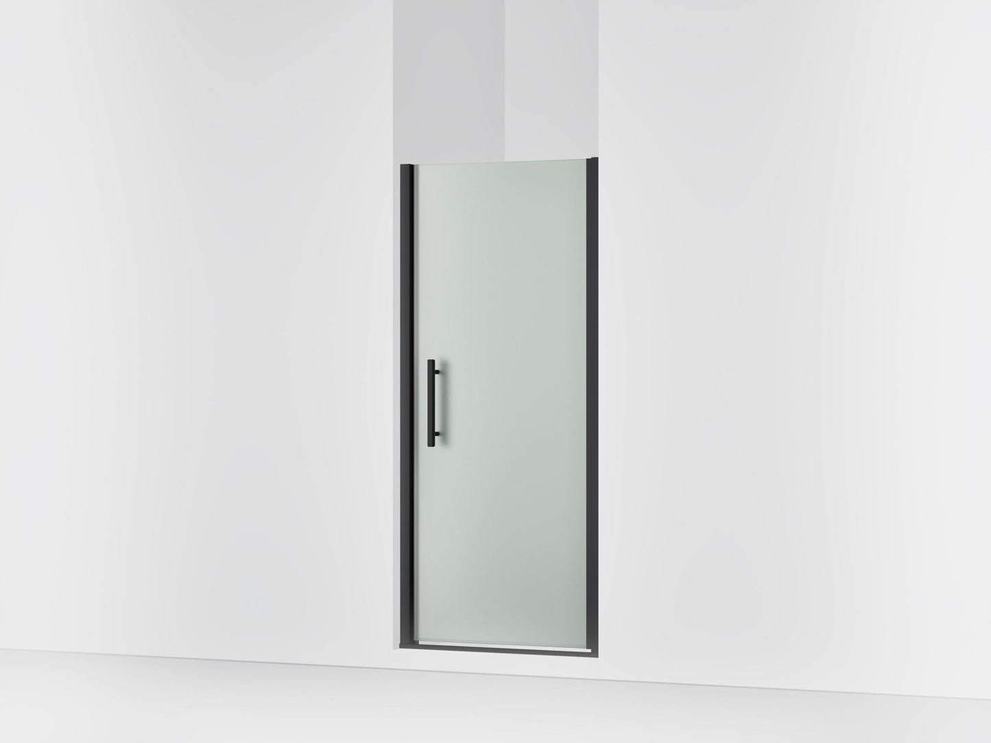Sterling 39344-8D3 Finesse Peak 67" H Pivot Shower Door with 5/16"-thick Glass, Matte Black