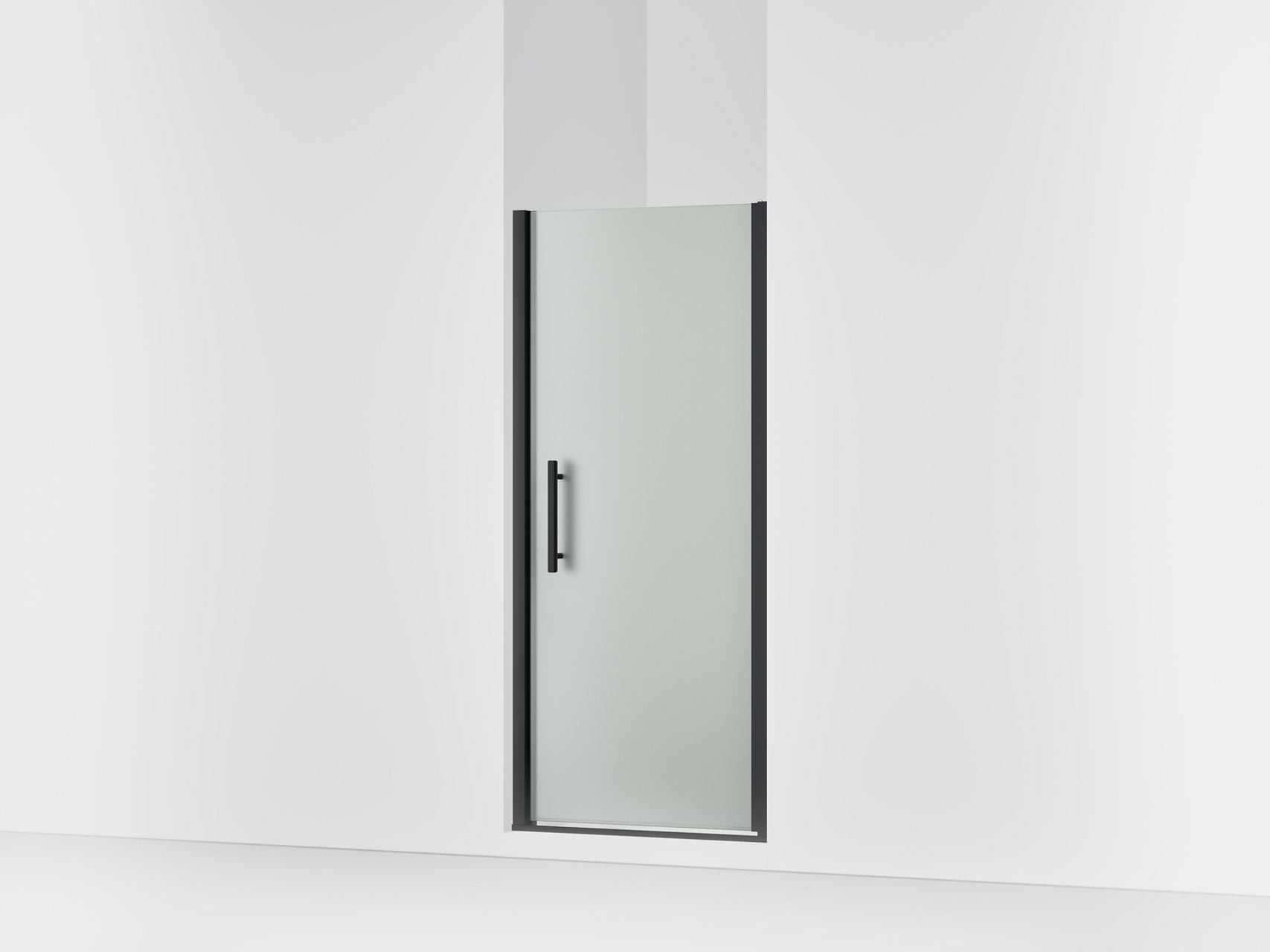 Sterling 39344-8D3 Finesse Peak 67" H Pivot Shower Door with 5/16"-thick Glass, Matte Black