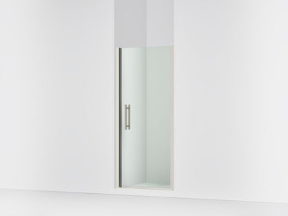 Sterling 39344-8L Finesse Peak 67" H Pivot Shower Door with 5/16"-thick Glass, Anodized Brushed Nickel