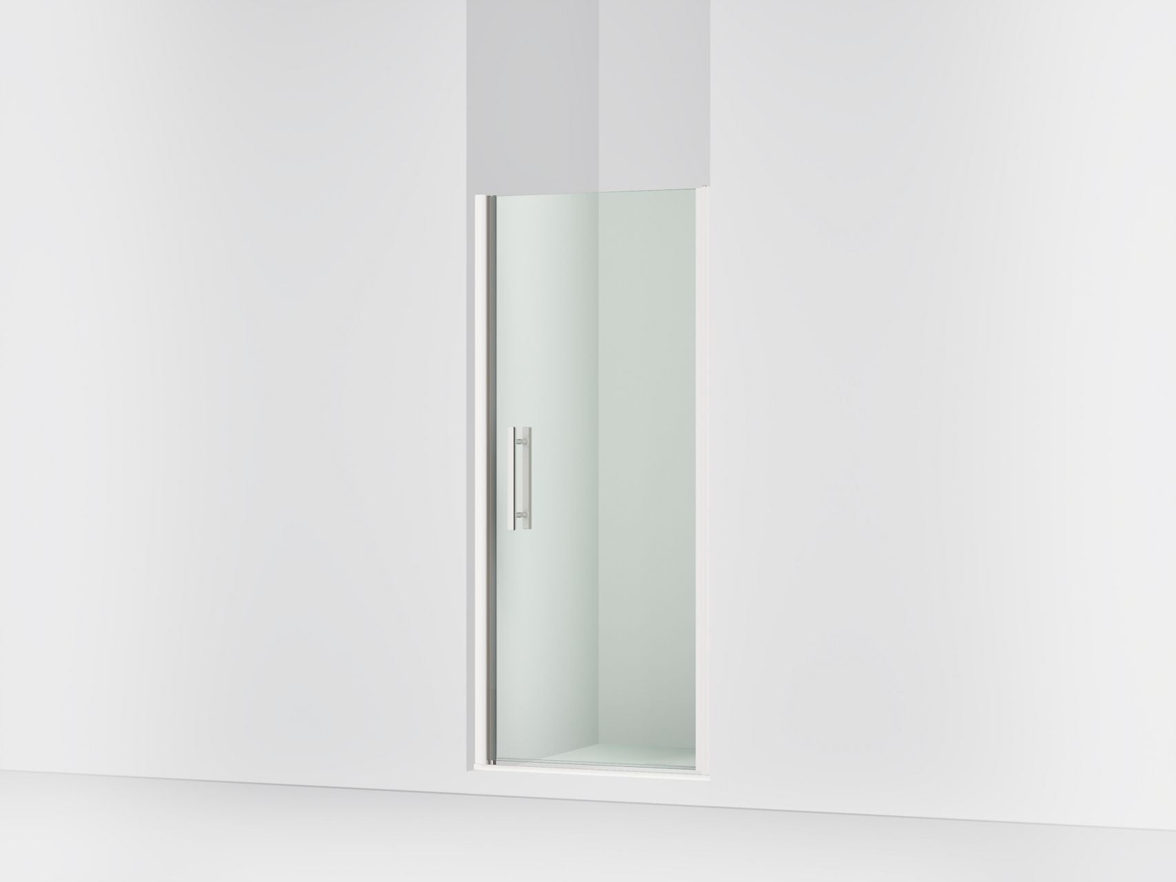 Sterling 39344-8L Finesse Peak 67" H Pivot Shower Door with 5/16"-thick Glass, Bright Polished Silver