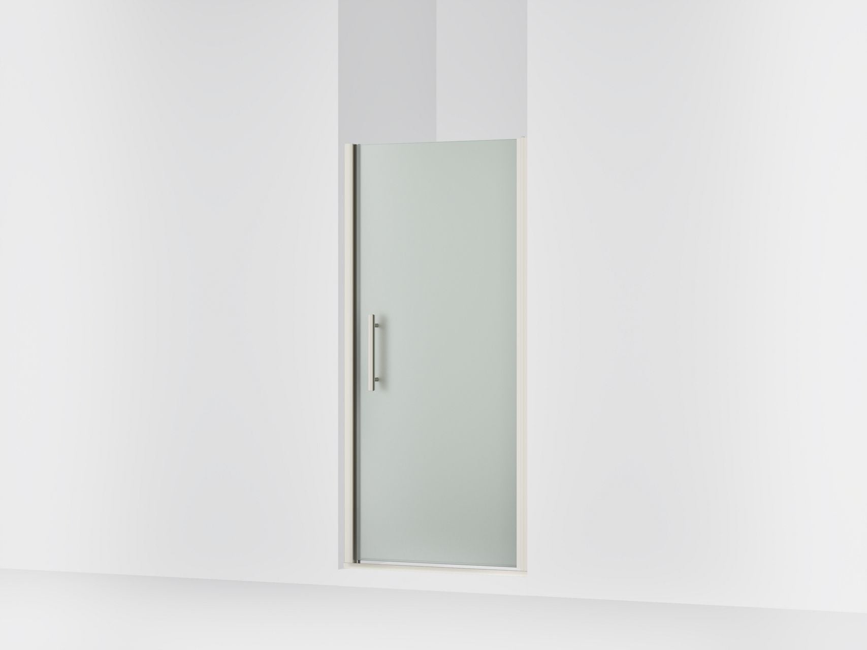 Sterling 39345-8D3 Finesse Peak 67" H Pivot Shower Door with 5/16"-thick Glass, Anodized Brushed Nickel