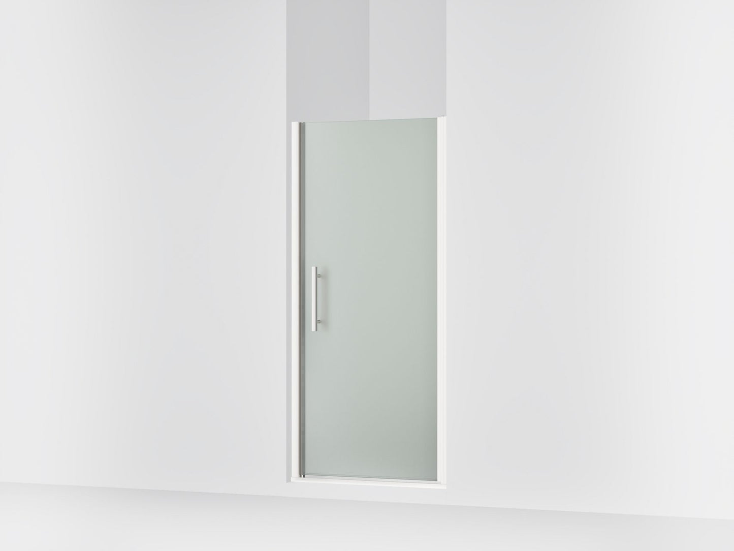 Sterling 39345-8D3 Finesse Peak 67" H Pivot Shower Door with 5/16"-thick Glass, Bright Polished Silver