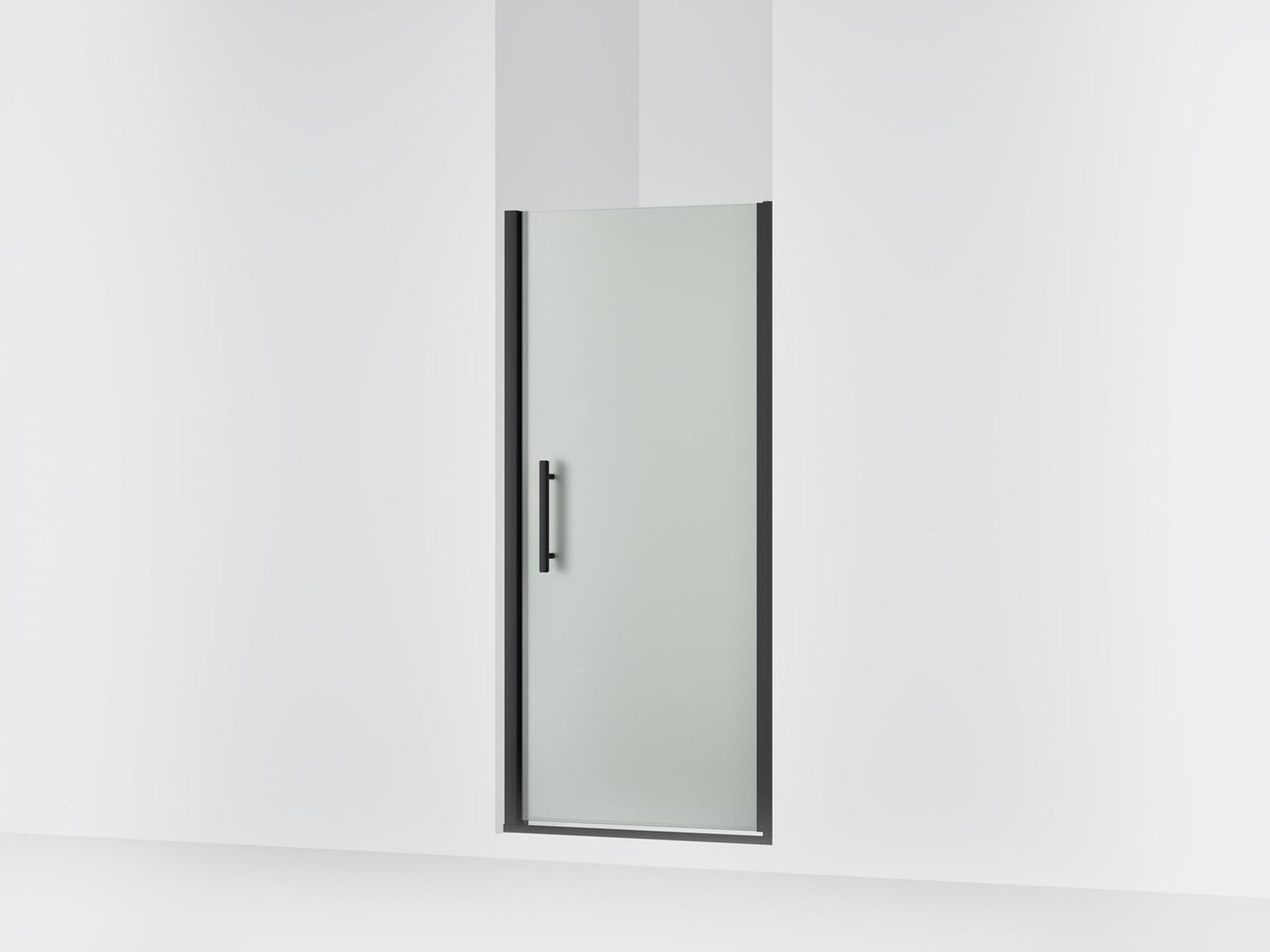 Sterling 39345-8D3 Finesse Peak 67" H Pivot Shower Door with 5/16"-thick Glass, Matte Black
